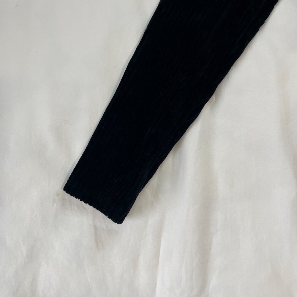 Icone Lingerie Black Velvet Ribbed Jessy Body Noir Bodysuit | Size M - Picture 2 of 7